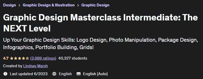 التصميم الجرافيكي Masterclass المتوسط: المستوى التالي
