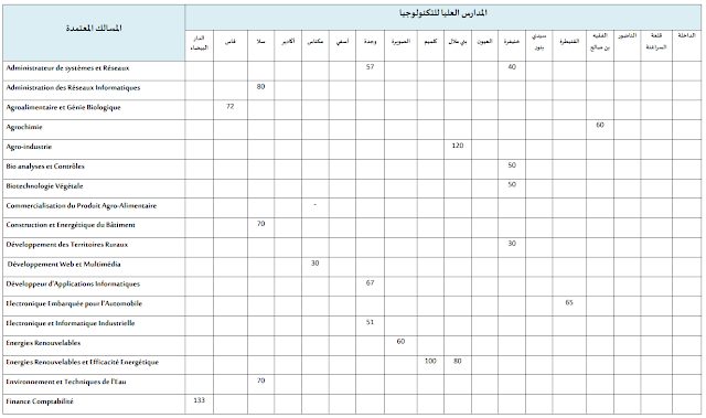 افاق ما بعد البكالوريا 2021: DEUG, FST, DUT/EST, BTS