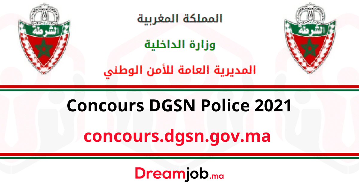 Concours DGSN Police 2021
