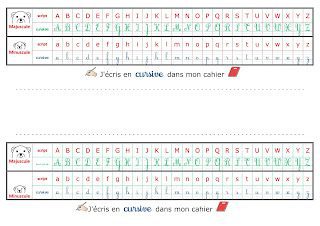 Réglette de l'alphabet en 4 formes 3AP Réglette de l'alphabet en 4 formes 3AP