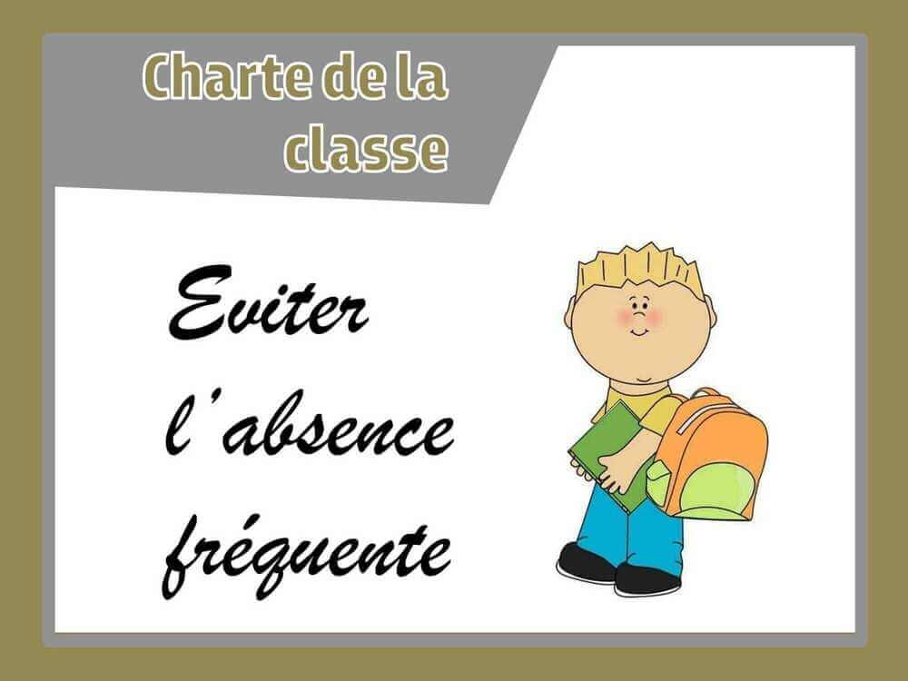 eviter l'absence Fréquenté chart de la classe