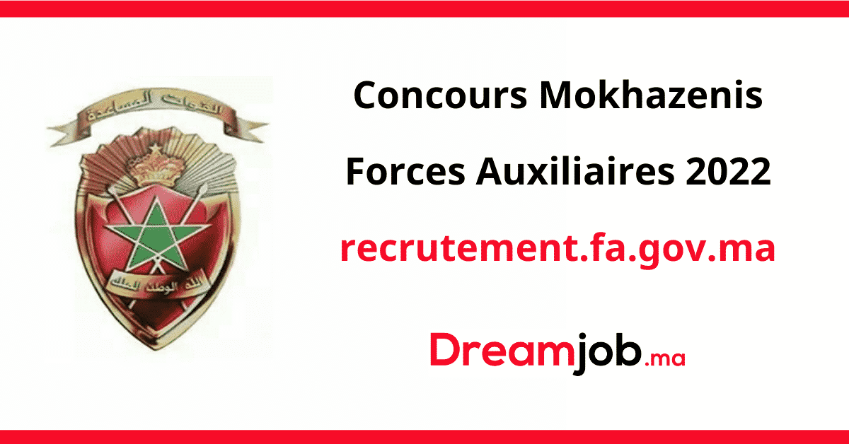 Concours Mokhazenis Forces Auxiliaires
