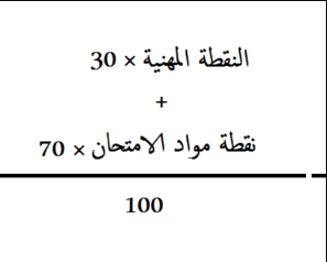 كيفية احتساب معدل النجاح الامتحان المهني المعمول به كيفية احتساب معدل النجاح الامتحان المهني المعمول به
